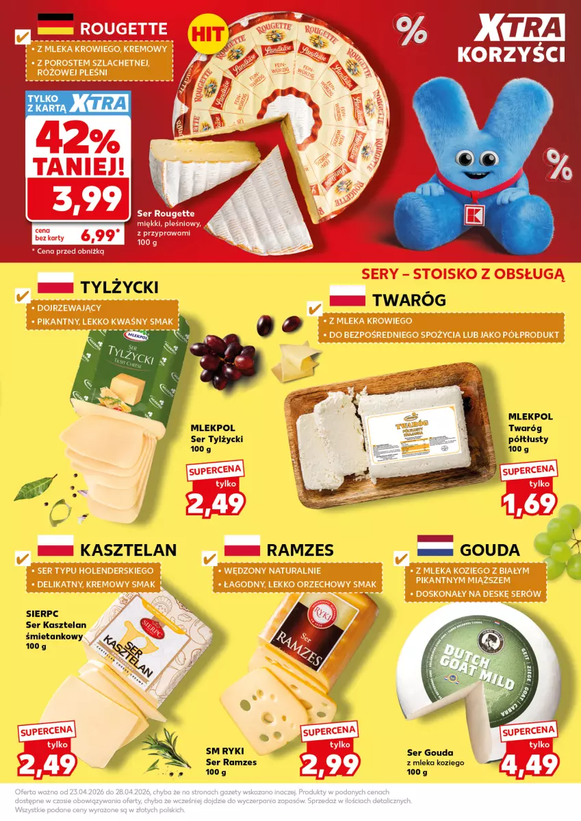 Gazetka promocyjna Kaufland - Mocny Start - ważna 27.04 do 28.04.2026 - strona 19 - produkty: Gouda, Kasztelan, Ser, Ser Kasztelan, Ser tylżycki, Twaróg