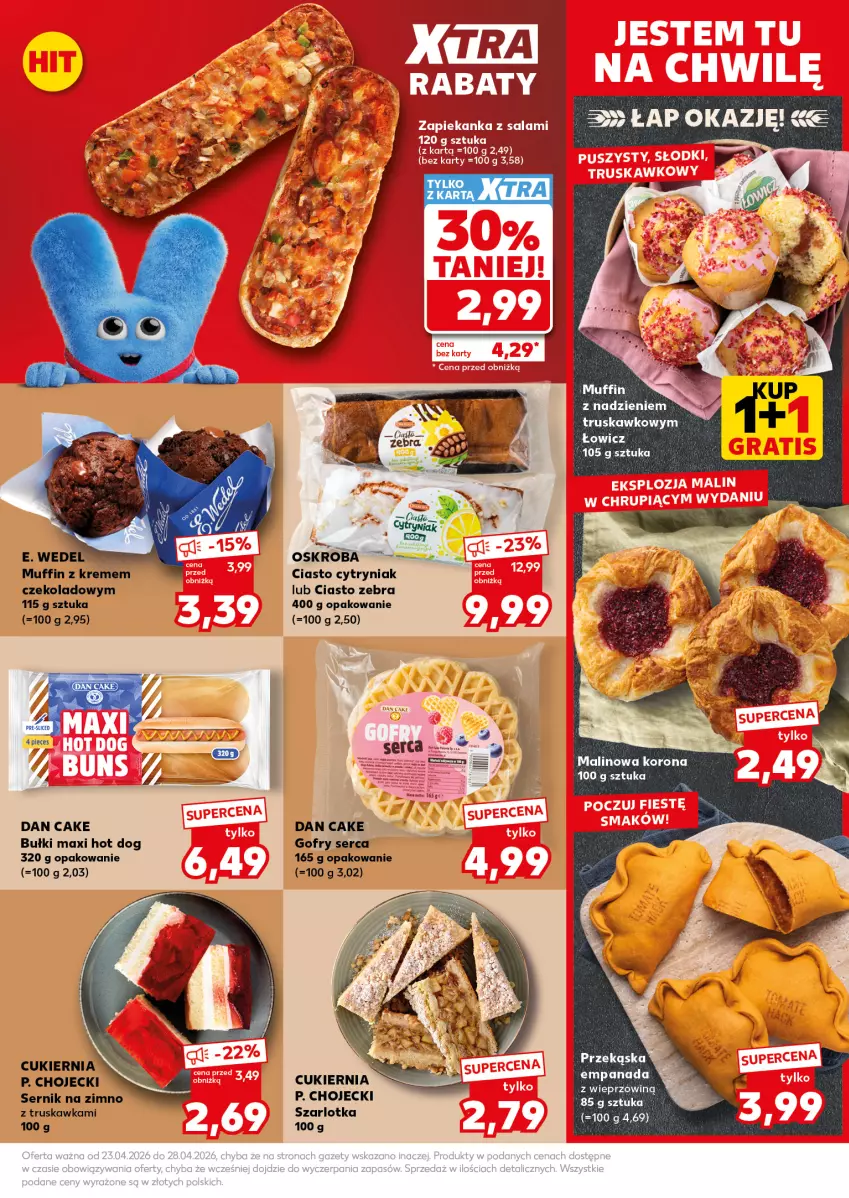 Gazetka promocyjna Kaufland - Mocny Start - ważna 27.04 do 28.04.2026 - strona 21 - produkty: Cukier, Dan Cake, Gofry, Hot dog, LG, Piec, Ser