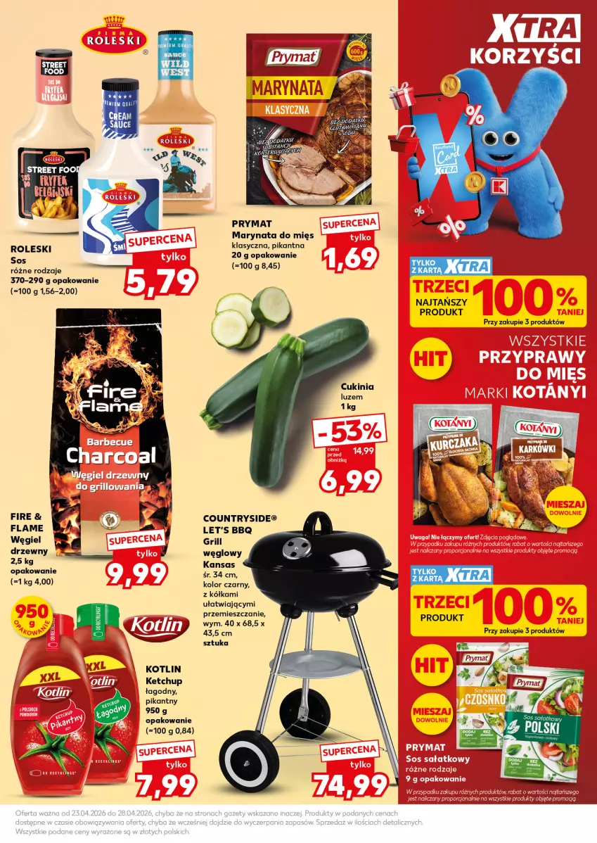 Gazetka promocyjna Kaufland - Mocny Start - ważna 27.04 do 28.04.2026 - strona 23 - produkty: Grill, Ketchup, Kotlin, Prymat, Sos, Węgiel drzewny