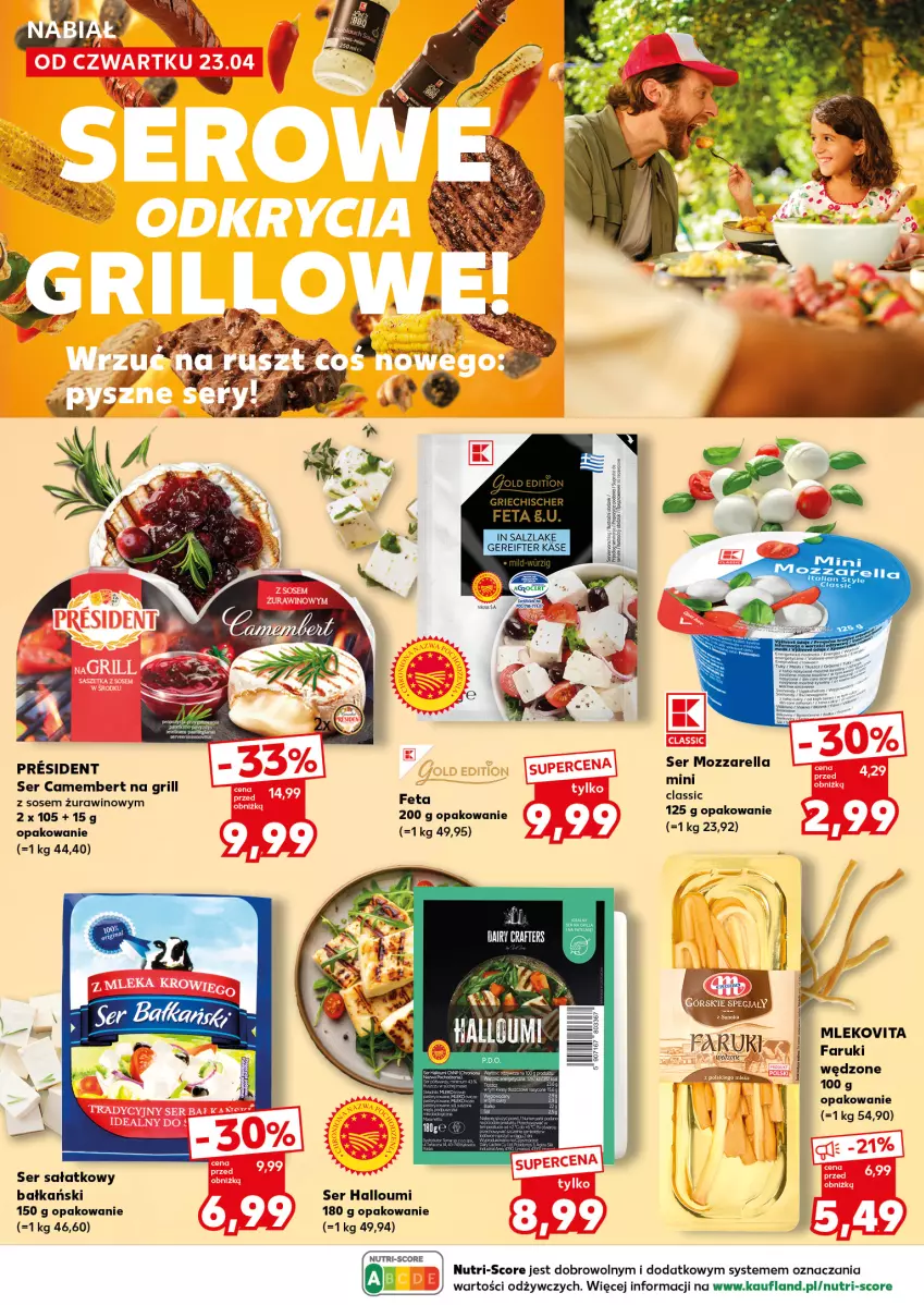 Gazetka promocyjna Kaufland - Mocny Start - ważna 27.04 do 28.04.2026 - strona 24 - produkty: Camembert, Fa, Feta, Grill, Mleko, Mlekovita, Mozzarella, Sałat, Ser, Sos, Wino