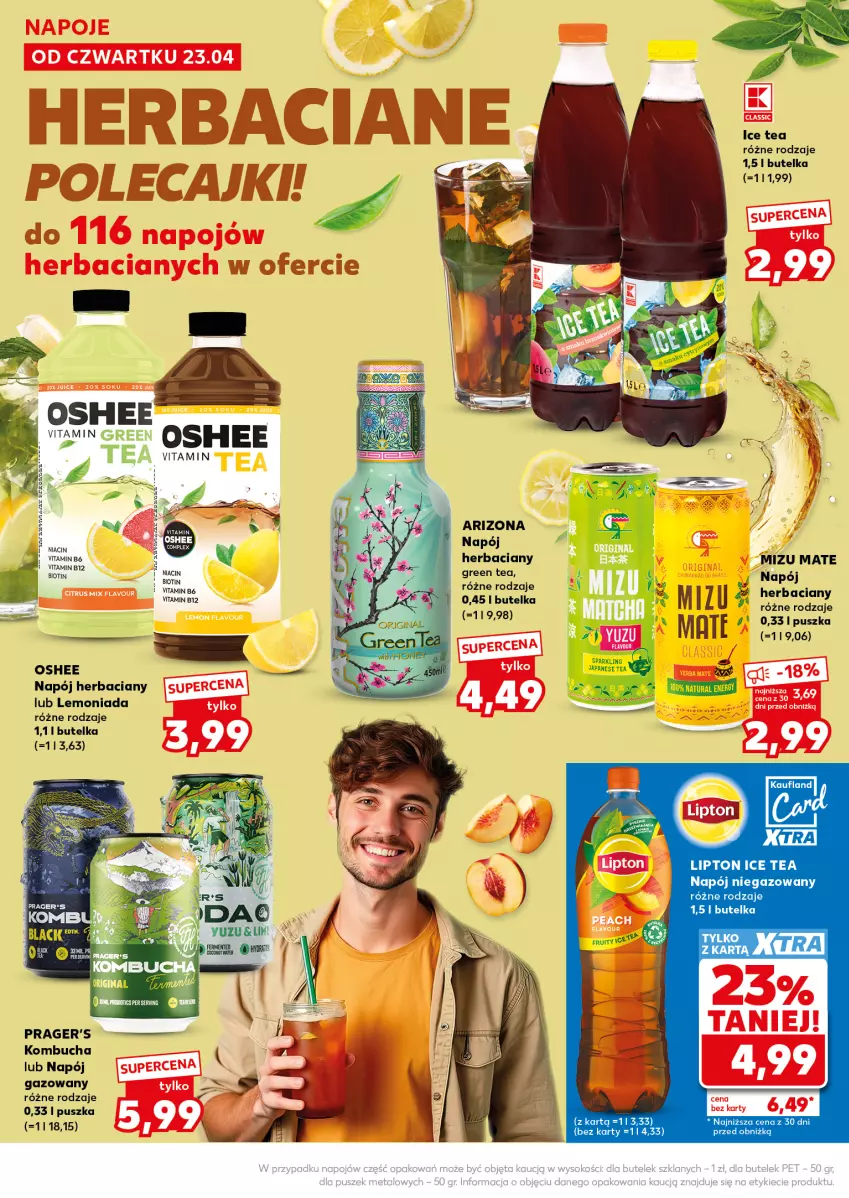 Gazetka promocyjna Kaufland - Mocny Start - ważna 27.04 do 28.04.2026 - strona 26 - produkty: Ice tea, Lemoniada, Lipton, Napój, Napój gazowany, Napój niegazowany, Oshee