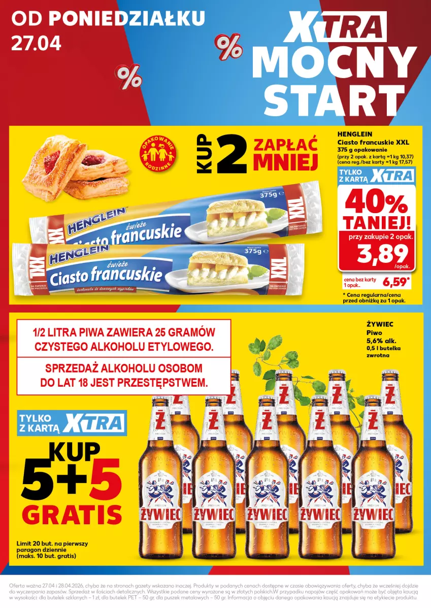 Gazetka promocyjna Kaufland - Mocny Start - ważna 27.04 do 28.04.2026 - strona 3 - produkty: Ciasto francuskie, Fa, Gra, Piwo
