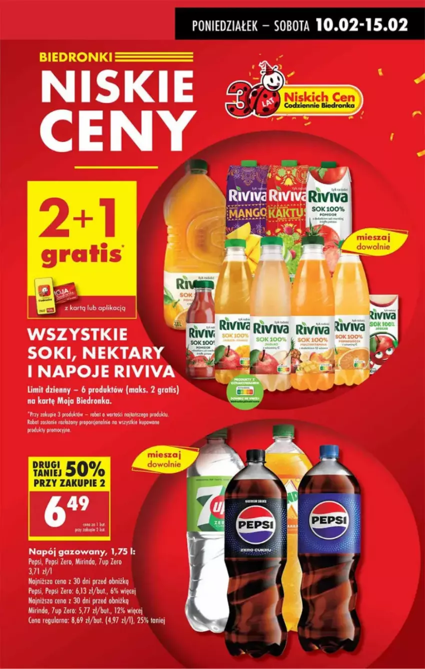 Gazetka promocyjna Intermarche - ważna 10.02 do 12.02.2025 - strona 3 - produkty: 7up, Gra, Leon, Mirinda, Napoje, Nektar, Pepsi, Sok