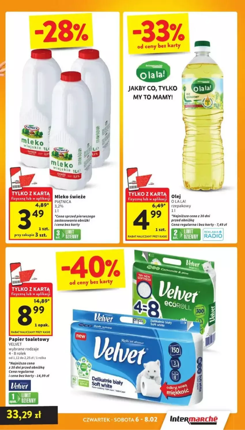 Gazetka promocyjna Intermarche - ważna 10.02 do 12.02.2025 - strona 56 - produkty: Papier, Papier toaletowy, Piątnica, Velvet