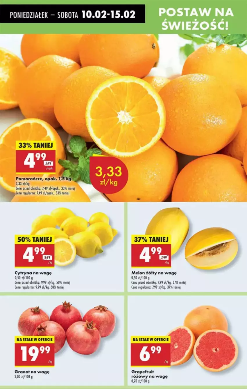 Gazetka promocyjna Intermarche - ważna 10.02 do 12.02.2025 - strona 65 - produkty: Gra, Granat, Melon, Pomarańcze