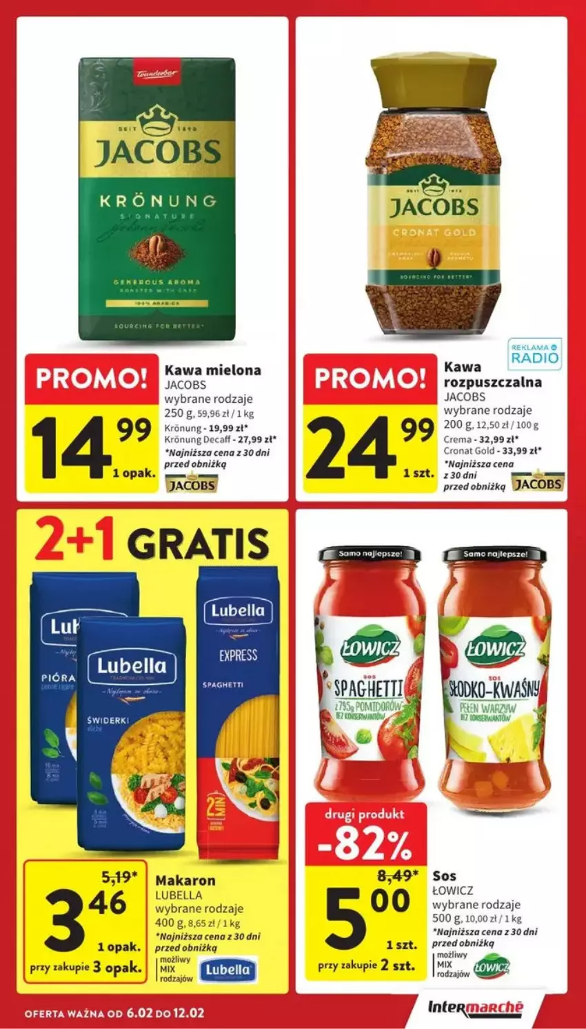 Gazetka promocyjna Intermarche - ważna 10.02 do 12.02.2025 - strona 78 - produkty: Bell, Bella, Gra, Jacobs, Kawa, Kawa mielona, Kawa rozpuszczalna, Lubella, Makaron