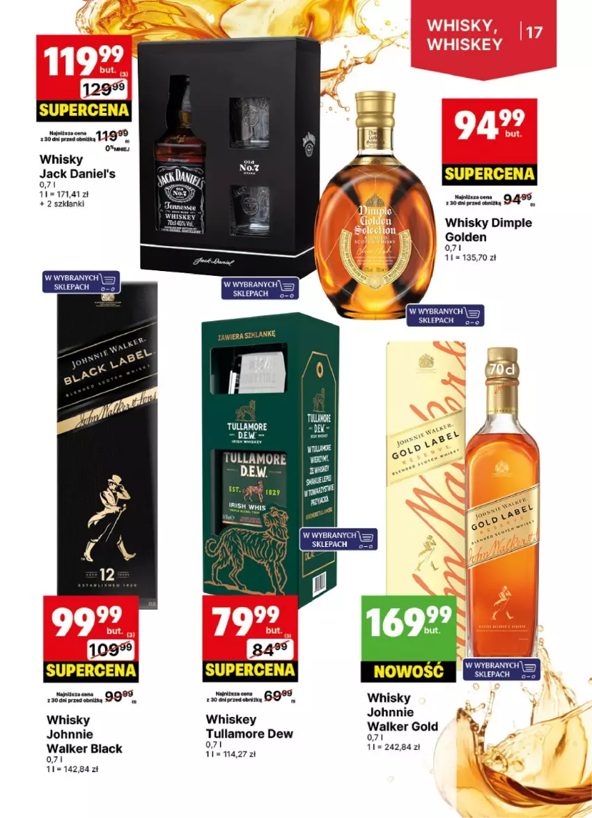 Gazetka promocyjna Delikatesy Centrum - DeliBarek DC51-DC52 - ważna 16.12 do 31.12.2024 - strona 17 - produkty: Jack Daniel's, Lack, Lanki, Tullamore Dew, Whiskey, Whisky