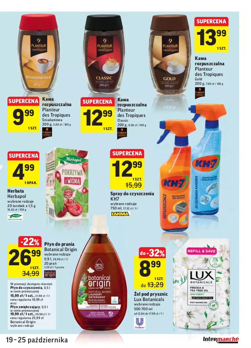 Gazetka promocyjna Intermarche - ważna 19.10 do 25.10.2021 - strona 31 - produkty: Danio, Gin, Herbapol, Herbata, Kawa, Kawa rozpuszczalna, Płyn do prania, Spray do czyszczenia