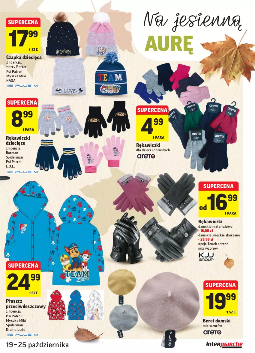 Gazetka promocyjna Intermarche - ważna 19.10 do 25.10.2021 - strona 37 - produkty: Czapka, Dzieci, Harry Potter, L.O.L., Mysz, Płaszcz, Psi Patrol, Spiderman