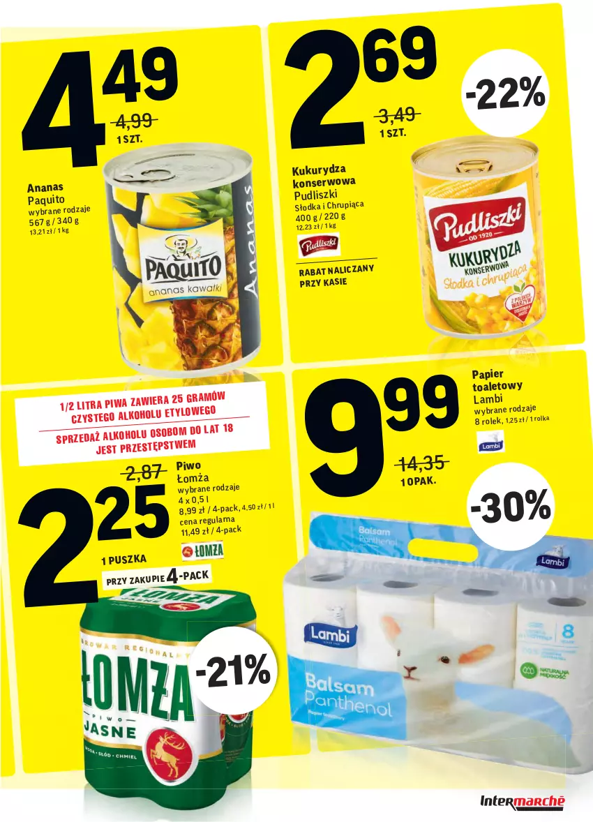 Gazetka promocyjna Intermarche - ważna 19.10 do 25.10.2021 - strona 38 - produkty: Papier, Piwo, Pudliszki, Ser