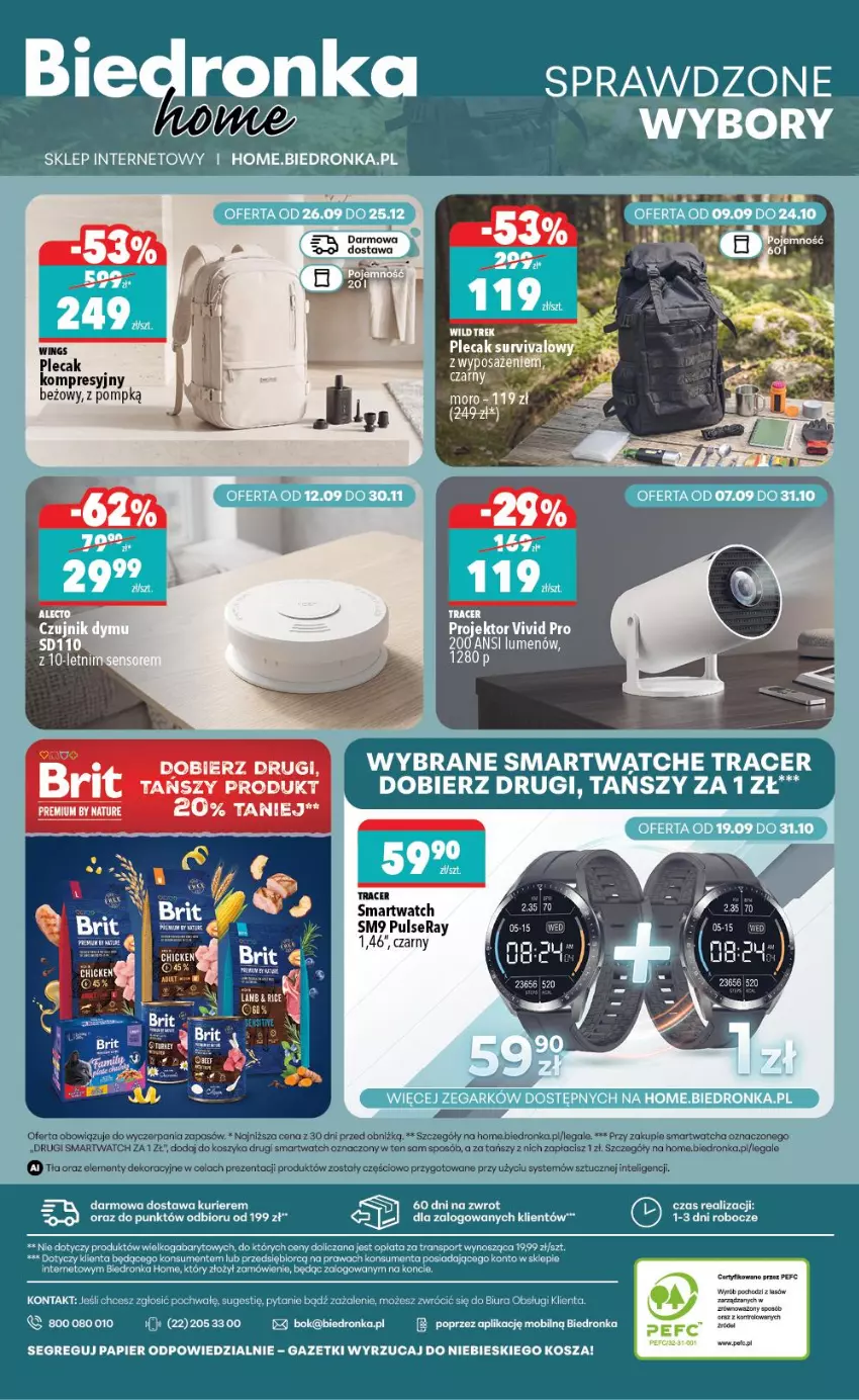 Gazetka promocyjna Biedronka - Biedronka Home - ważna 26.09 do 03.10.2026 - strona 6 - produkty: Acer, Gala, Intel, Kosz, Mobil, Papier, Plecak, Por, Ser, Smartwatch, Sport, Tran