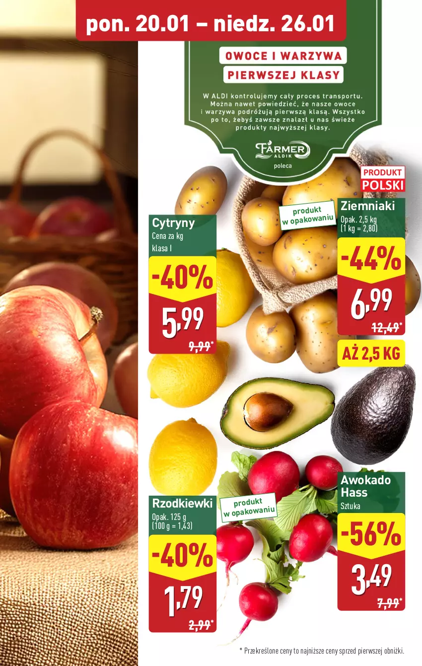 Gazetka promocyjna Aldi - Pełna oferta - ważna 20.01 do 26.01.2025 - strona 5 - produkty: Cytryny, Ziemniaki