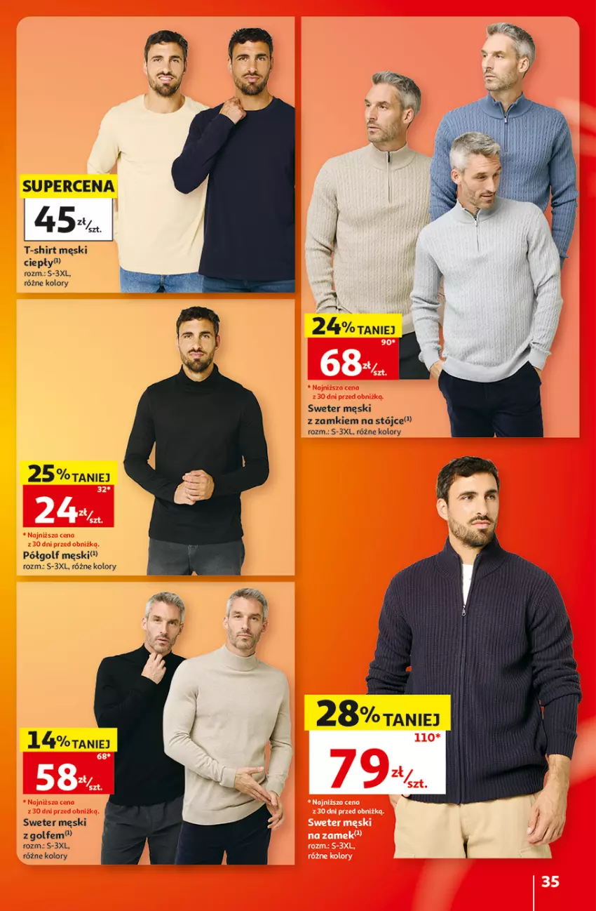Gazetka promocyjna Auchan - 30 Lat Hipermarket - ważna 22.10 do 28.10.2026 - strona 35 - produkty: Sweter, T-shirt