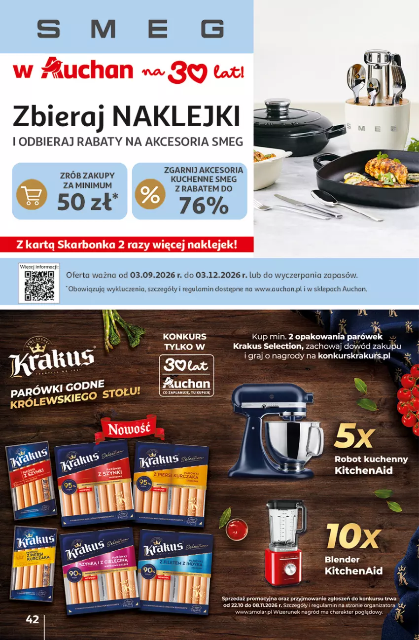 Gazetka promocyjna Auchan - 30 Lat Hipermarket - ważna 22.10 do 28.10.2026 - strona 42 - produkty: Blender, Gra, Klej, Krakus, Mola, Robot