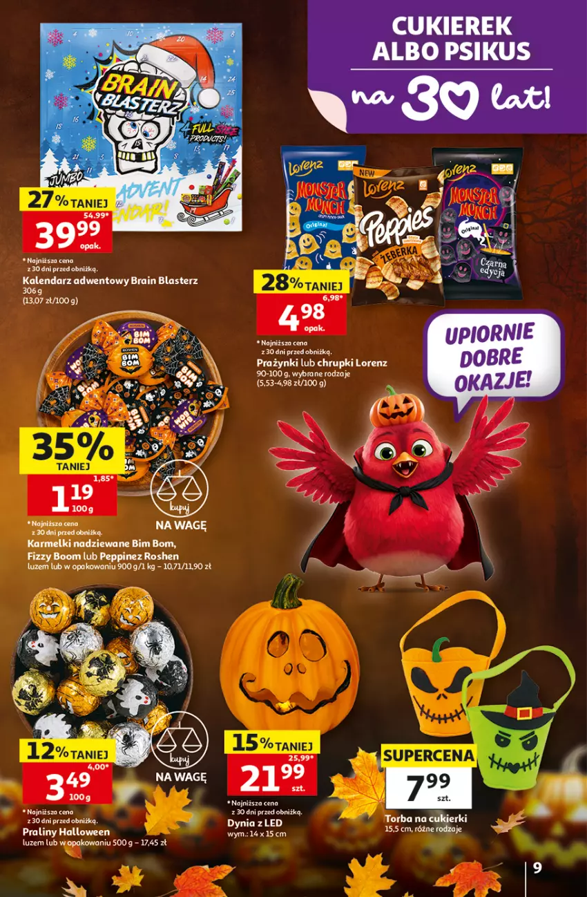 Gazetka promocyjna Auchan - 30 Lat Hipermarket - ważna 22.10 do 28.10.2026 - strona 9 - produkty: Chrupki, Cukier, Cukierki, Kalendarz, Kalendarz adwentowy, Lorenz, Praliny