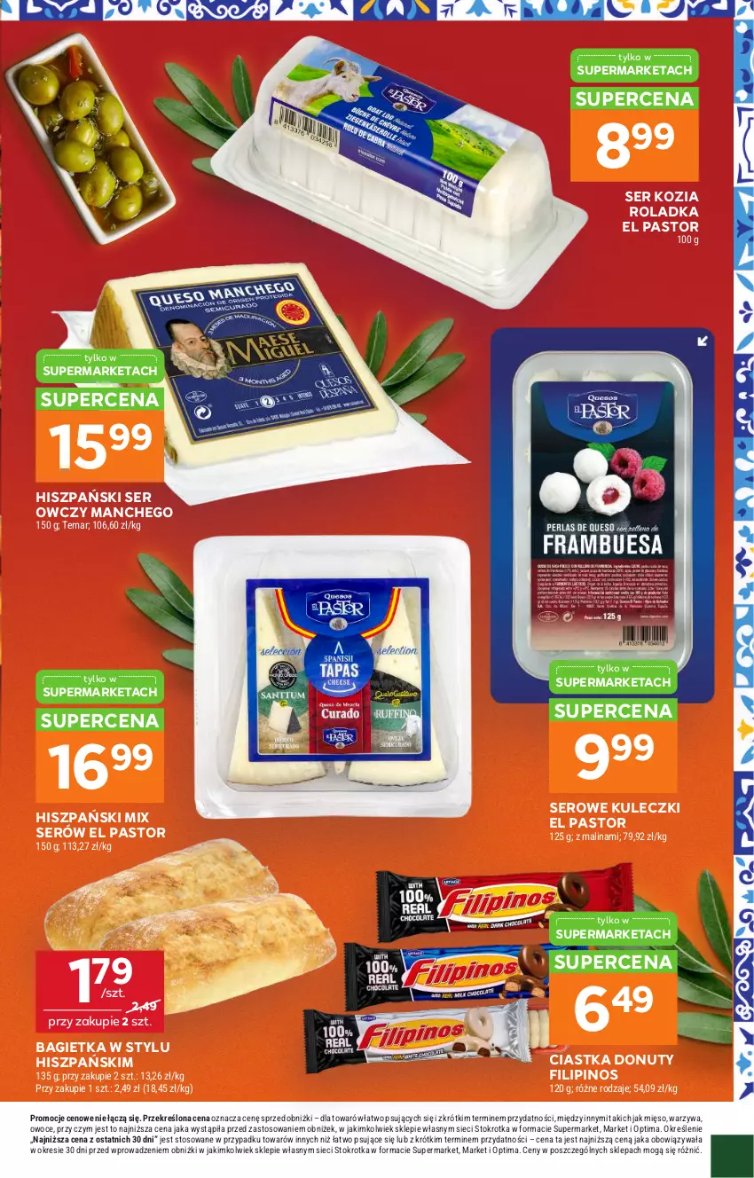 Gazetka promocyjna Stokrotka - Kuchnia Iberyjska! - ważna 06.08 do 26.08.2026 - strona 2 - produkty: Astor, Bagietka, Ciastka, Donut, Mięso, Nuty, Optima, Owoce, Ser, Ser kozi, Ser owczy, Warzywa