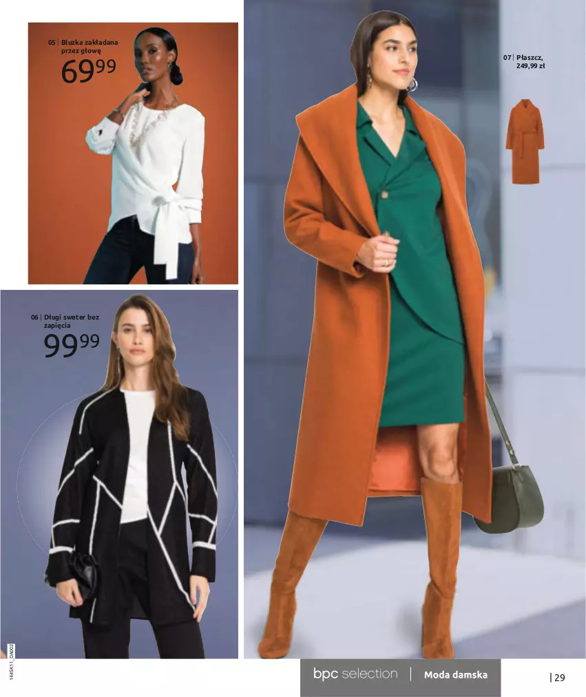 Gazetka promocyjna Bonprix - TWÓJ LOOK Z NUTĄ GLAMOUR - ważna 10.11.2021 do 10.05.2022 - strona 31 - produkty: Płaszcz, Sweter