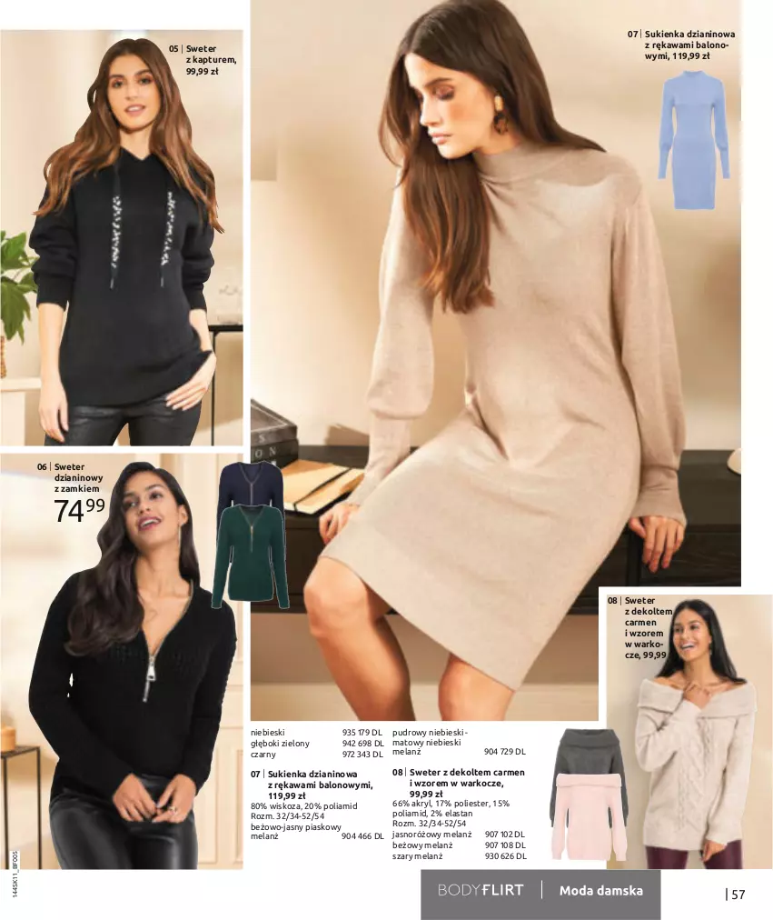 Gazetka promocyjna Bonprix - TWÓJ LOOK Z NUTĄ GLAMOUR - ważna 10.11.2021 do 10.05.2022 - strona 59 - produkty: Kawa, Koc, Sukienka, Sweter