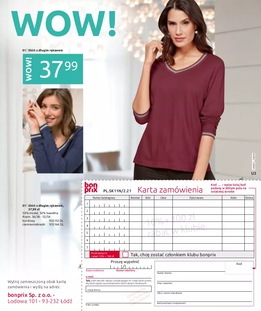 Gazetka promocyjna Bonprix - TWÓJ LOOK Z NUTĄ GLAMOUR - ważna 10.11.2021 do 10.05.2022 - strona 75 - produkty: Dres, Gin, Moda, Sweter, Telefon, Wagi, Wełna