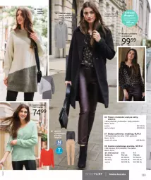 Gazetka promocyjna Bonprix - TWÓJ LOOK Z NUTĄ GLAMOUR - Gazetka - ważna od 10.05 do 10.05.2022 - strona 55 - produkty: Sweter, Ser, Serek, Płaszcz, Kolczyki, Spodnie