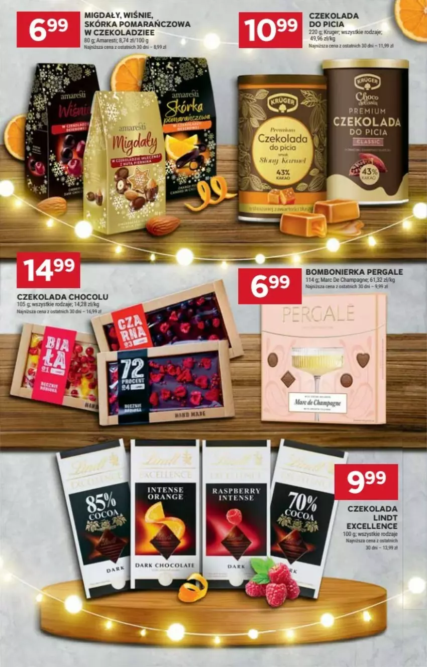 Gazetka promocyjna Stokrotka - ważna 19.12 do 25.12.2024 - strona 11 - produkty: Czekolada, Lindt, Migdały