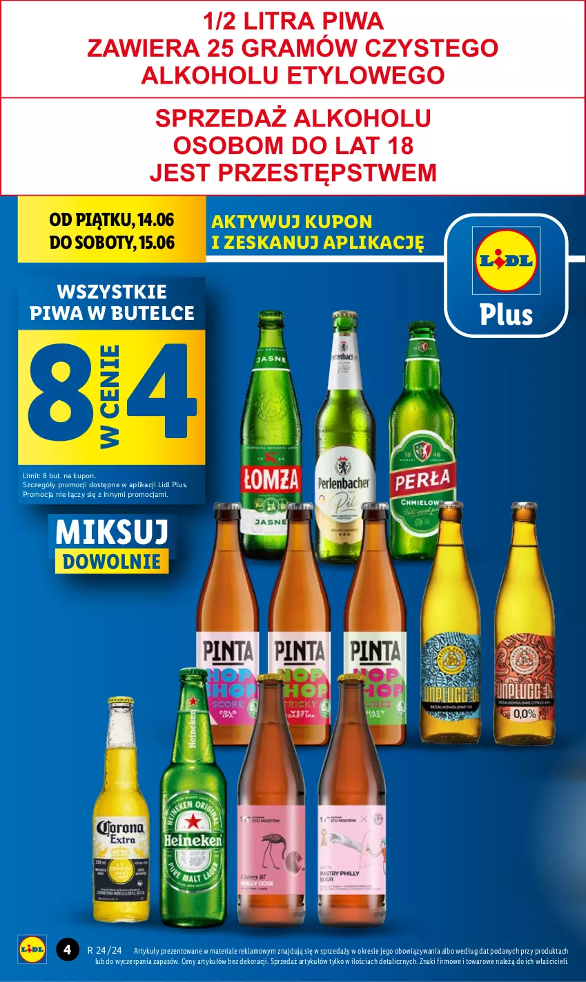 Gazetka promocyjna Lidl - GAZETKA - ważna 13.06 do 15.06.2024 - strona 6 - produkty: Piwa