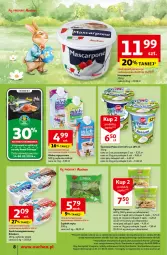 Gazetka promocyjna Auchan - Wielkanoc z najlepszej cenie! Część 2. Moje Auchan - Gazetka - ważna od 30.03 do 30.03.2024 - strona 8 - produkty: Ser, Zott, Rolmlecz, Mascarpone, Serek homogenizowany, Serek, Mleko zagęszczone, Szpinak, Mleko, Fa