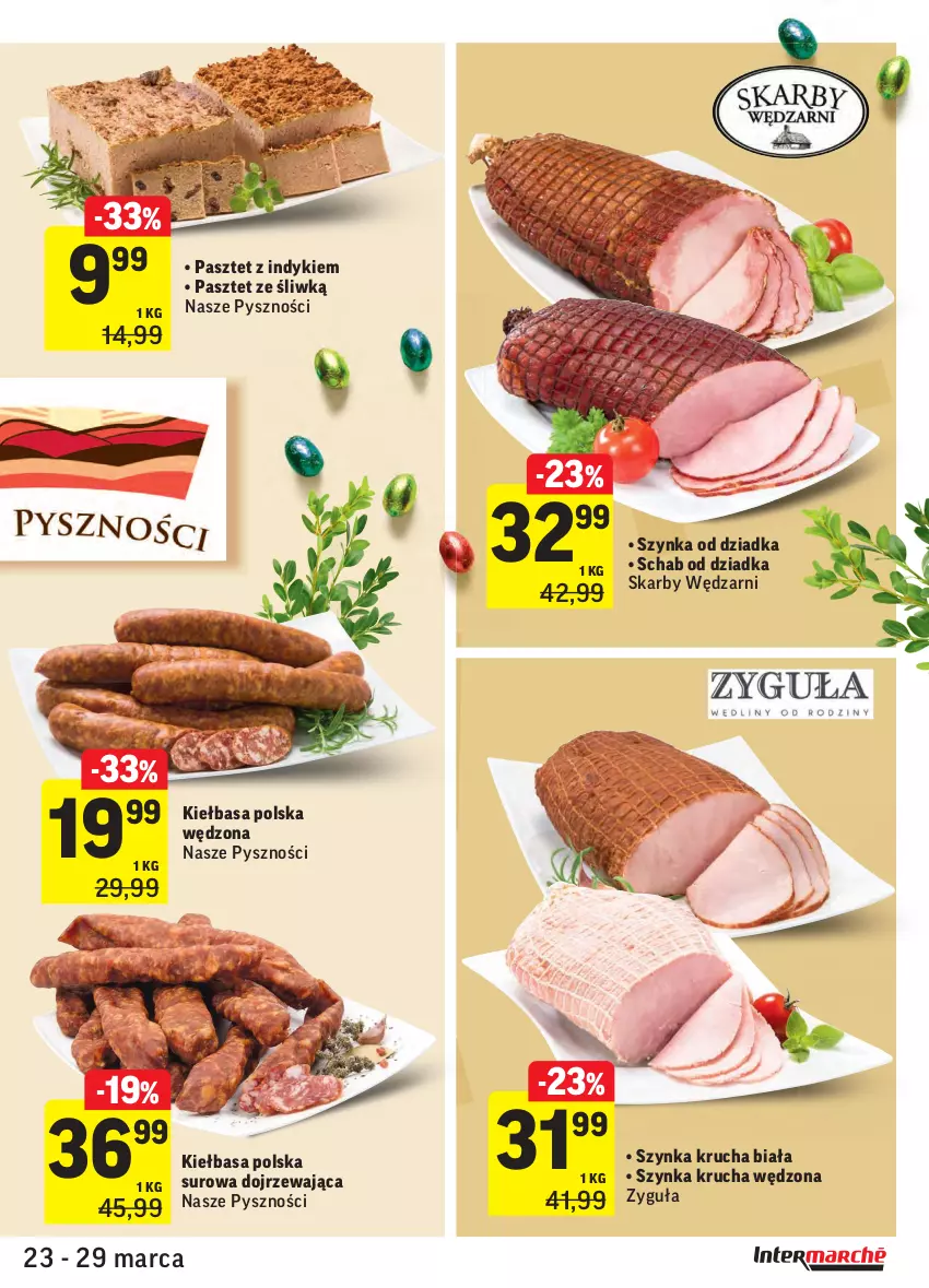 Gazetka promocyjna Intermarche - Wielkanoc - ważna 23.03 do 29.03.2021 - strona 11 - produkty: Kiełbasa, Pasztet, Szynka