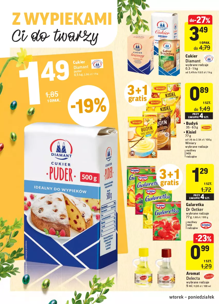 Gazetka promocyjna Intermarche - Wielkanoc - ważna 23.03 do 29.03.2021 - strona 30 - produkty: Budyń, Cukier, Delecta, Diamant, Gala, Galaretka, Gra, Kisiel, Winiary