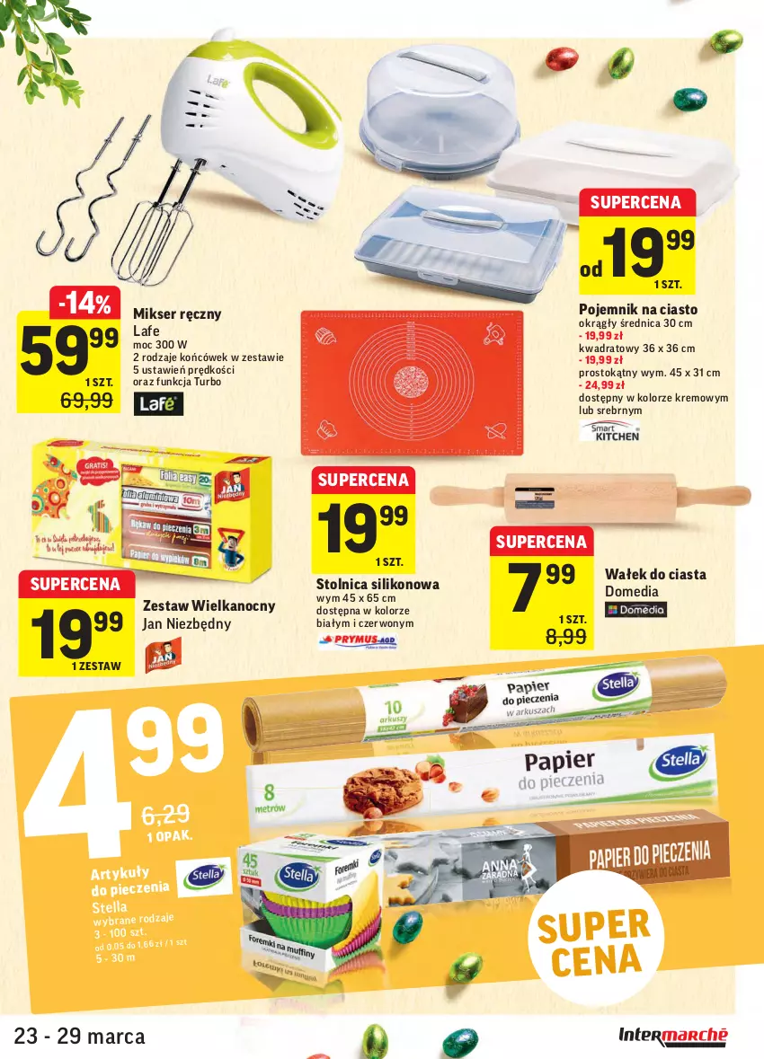 Gazetka promocyjna Intermarche - Wielkanoc - ważna 23.03 do 29.03.2021 - strona 33 - produkty: Jan Niezbędny, Mikser, Mikser ręczny, Piec, Pojemnik, Pojemnik na ciasto, Ser, Stolnica, Wałek, Wałek do ciasta