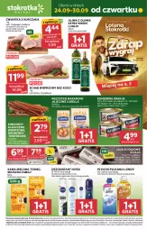 Gazetka promocyjna Stokrotka - Market - Gazetka - ważna od 30.09 do 30.09.2026 - strona 1 - produkty: Kurczak, Tchibo, Lubella, Makaron, Krakus, Warzywa, Ser, Gin, Gra, Bell, Jaja, Dezodorant, Kawa mielona, Kawa, Tarczyński, Optima, Schab wieprzowy, Płyn do płukania, Owoce, Oliwa z oliwek, Bella, Kabanos, Lenor, Mięso, Nivea, Control, Fa, Oliwa