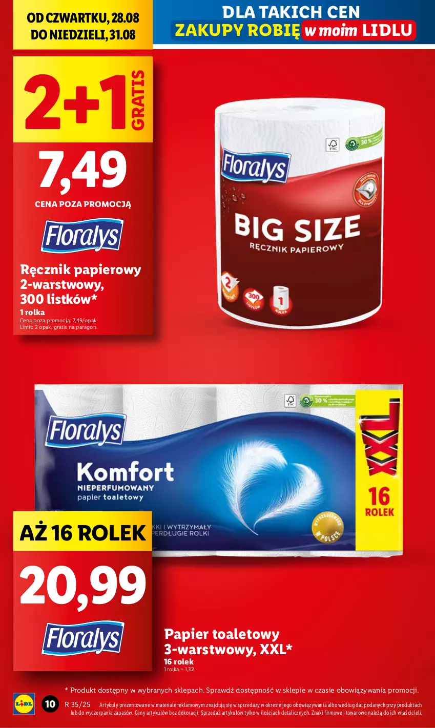Gazetka promocyjna Lidl - GAZETKA - ważna 28.08 do 31.08.2025 - strona 10 - produkty: Gra, Papier, Papier toaletowy, Ręcznik