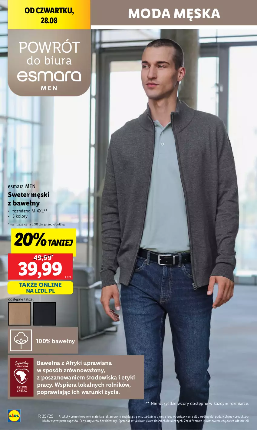 Gazetka promocyjna Lidl - GAZETKA - ważna 28.08 do 31.08.2025 - strona 16 - produkty: Moda, Rolnik, Sweter, Wełna