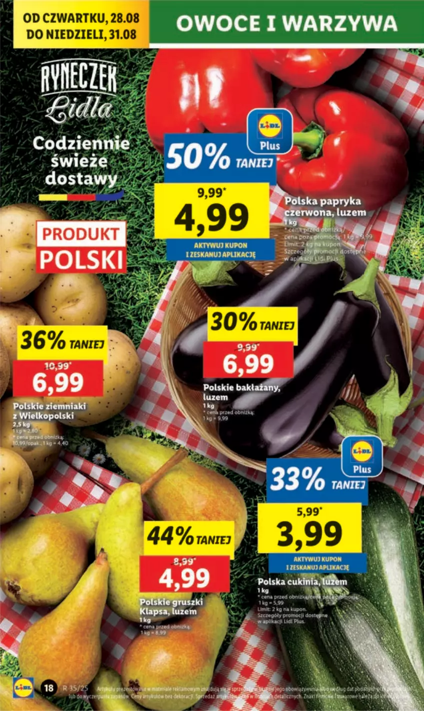 Gazetka promocyjna Lidl - GAZETKA - ważna 28.08 do 31.08.2025 - strona 20 - produkty: Owoce, Warzywa