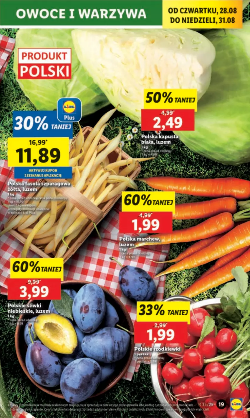 Gazetka promocyjna Lidl - GAZETKA - ważna 28.08 do 31.08.2025 - strona 21 - produkty: Owoce, Warzywa