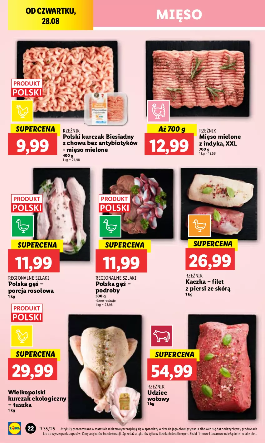 Gazetka promocyjna Lidl - GAZETKA - ważna 28.08 do 31.08.2025 - strona 24 - produkty: Kurczak, Por, Tusz