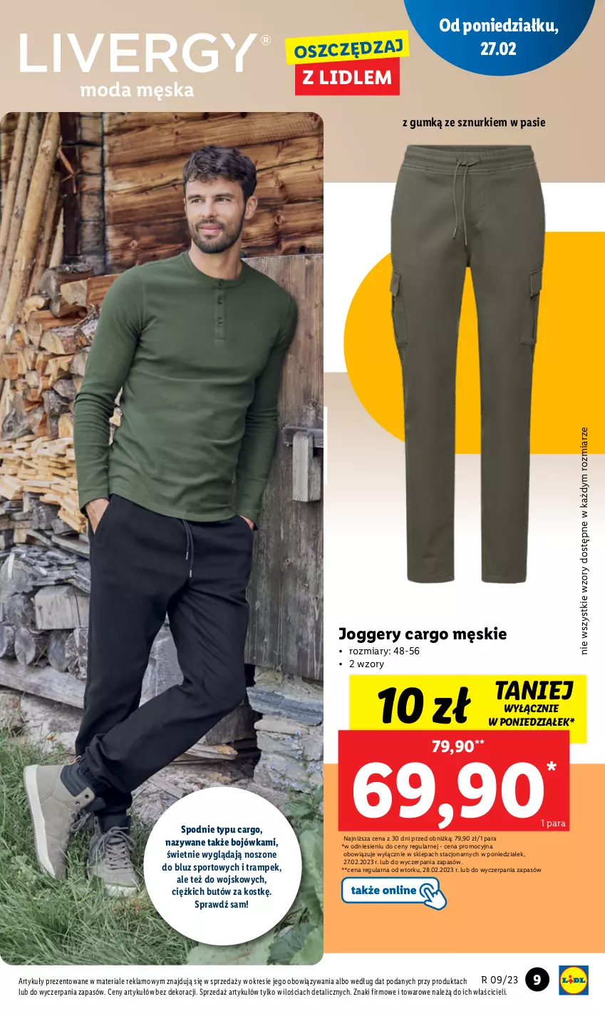 Gazetka promocyjna Lidl - GAZETKA - ważna 27.02 do 04.03.2023 - strona 9 - produkty: Moda, Por, Spodnie, Sport