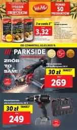 Gazetka promocyjna Lidl - GAZETKA - Gazetka - ważna od 04.03 do 04.03.2023 - strona 48 - produkty: Oliwki, Akumulatorowa wiertarkowkrętark, Szlifierka kątowa, Wiertarkowkrętarka, Tarka, Wkręt, Wkrętarka, Szlifierka, Akumulator