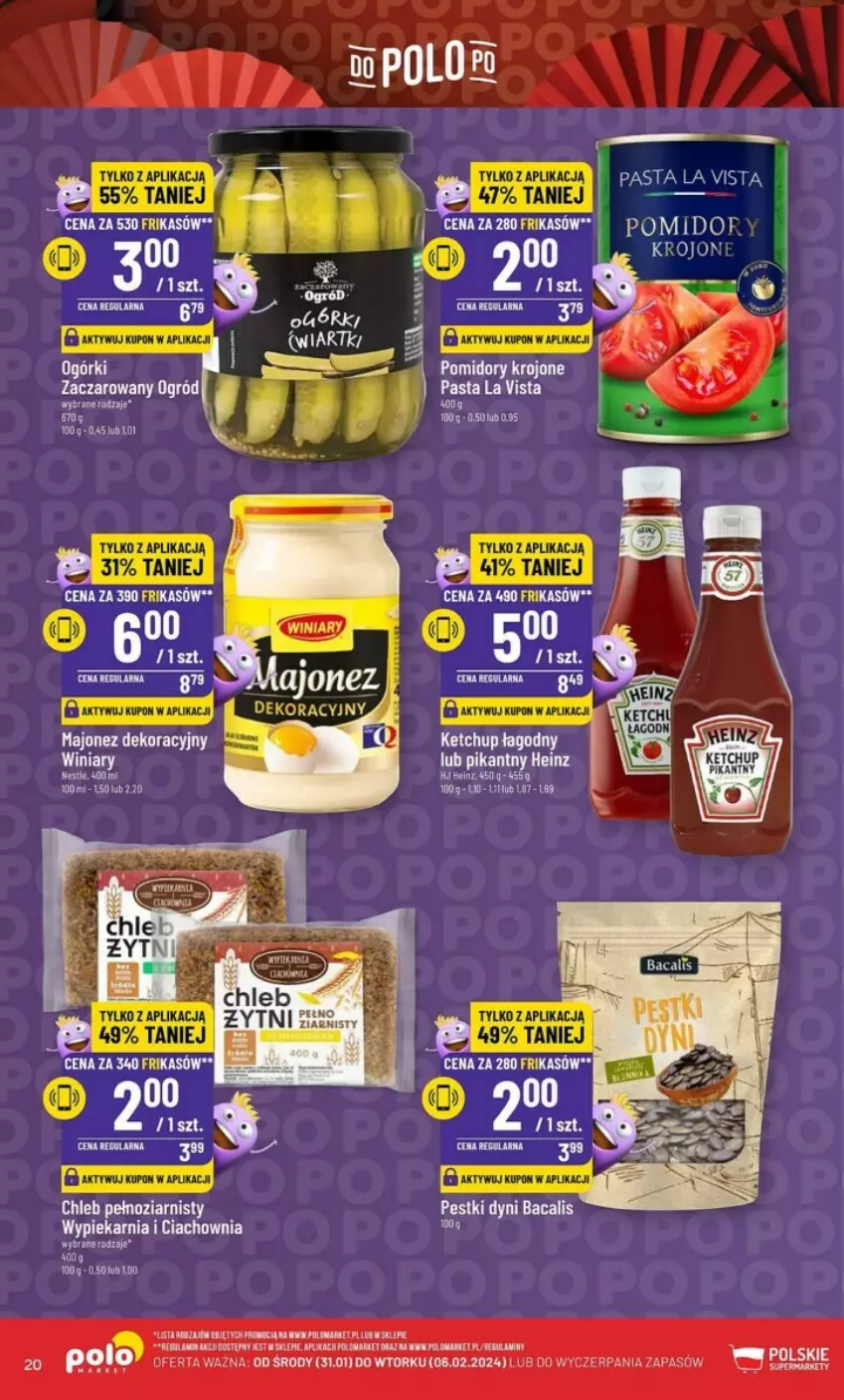 Gazetka promocyjna PoloMarket - ważna 31.01 do 06.02.2024 - strona 13 - produkty: Heinz, Ketchup, Pestki dyni, Por, Stek