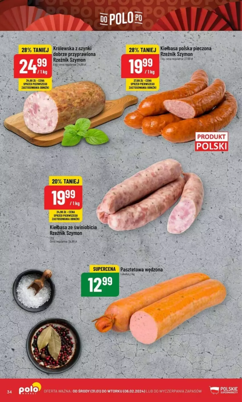 Gazetka promocyjna PoloMarket - ważna 31.01 do 06.02.2024 - strona 28 - produkty: BIC, Kiełbasa, Pasztet, Piec