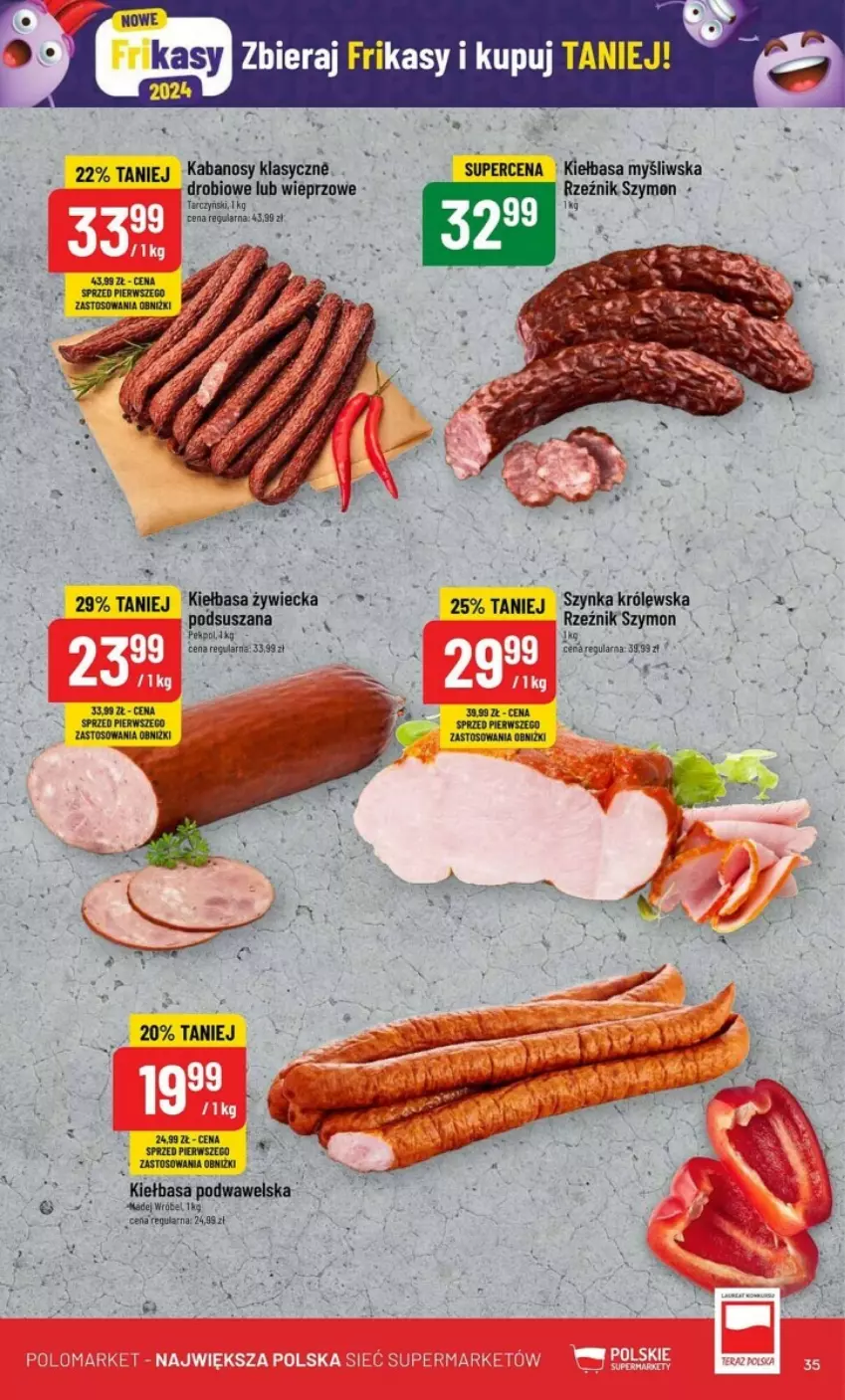 Gazetka promocyjna PoloMarket - ważna 31.01 do 06.02.2024 - strona 29 - produkty: Fa, Kabanos, Kiełbasa, Pekpol