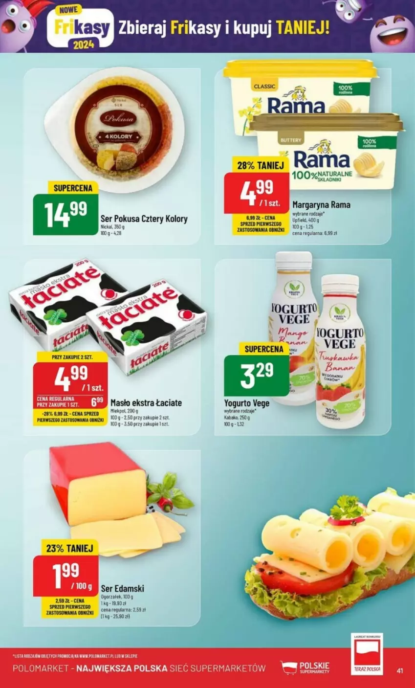 Gazetka promocyjna PoloMarket - ważna 31.01 do 06.02.2024 - strona 36 - produkty: Edam, Margaryna, Rama, Ser