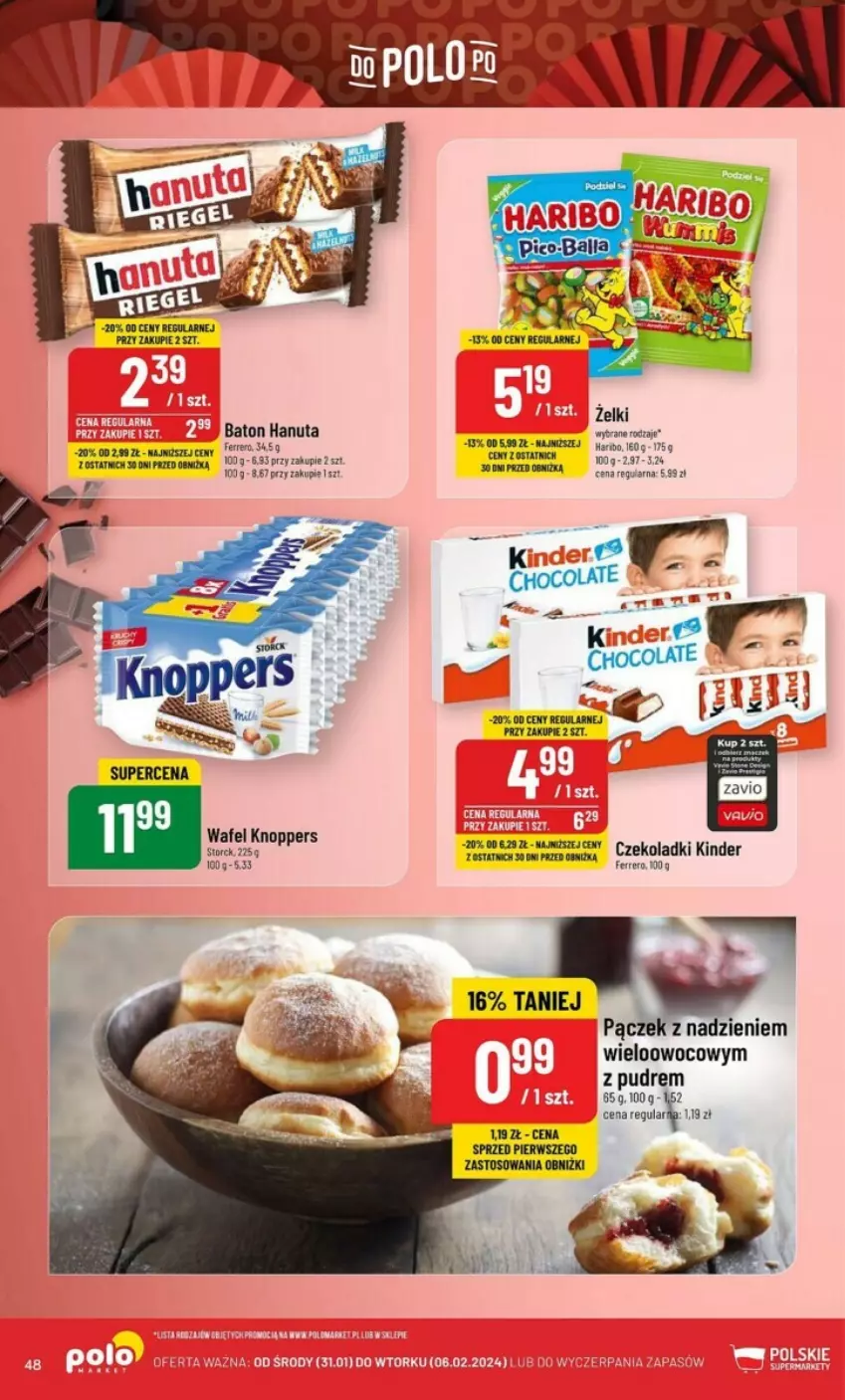 Gazetka promocyjna PoloMarket - ważna 31.01 do 06.02.2024 - strona 43 - produkty: Baton, Kinder, Knoppers