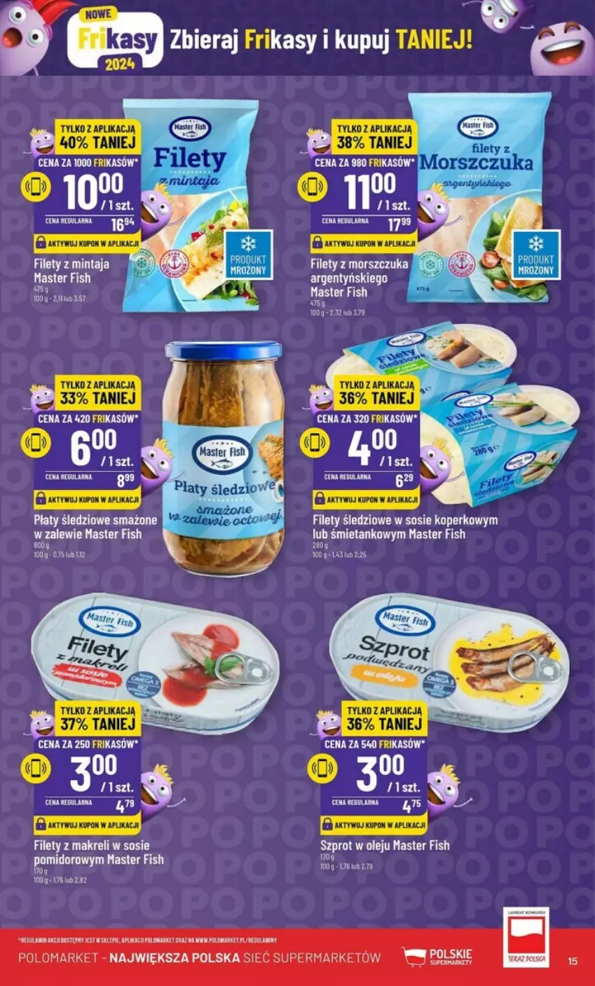 Gazetka promocyjna PoloMarket - ważna 31.01 do 06.02.2024 - strona 7 - produkty: Mintaj, Olej, Płaty śledziowe, Sos