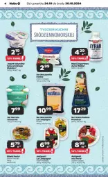 Gazetka promocyjna Netto - Gazetka - ważna od 30.10 do 30.10.2024 - strona 14 - produkty: Mozzarella, Jogurt naturalny, Top, Ser, Gra, Piątnica, Oliwki, Jogurt, Burrata, Tran, Napój jogurtowy, Napój, Fa