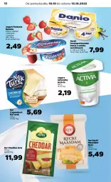 Gazetka promocyjna Netto - Artykuły spożywcze - Gazetka - ważna od 15.10 do 15.10.2022 - strona 12 - produkty: Maasdam, Jogurt naturalny, Cheddar, Ser, Danone, Jogurt, Activia, Serek homogenizowany, Serek, Camembert, NaTurek, Fanta, Danio, Fa