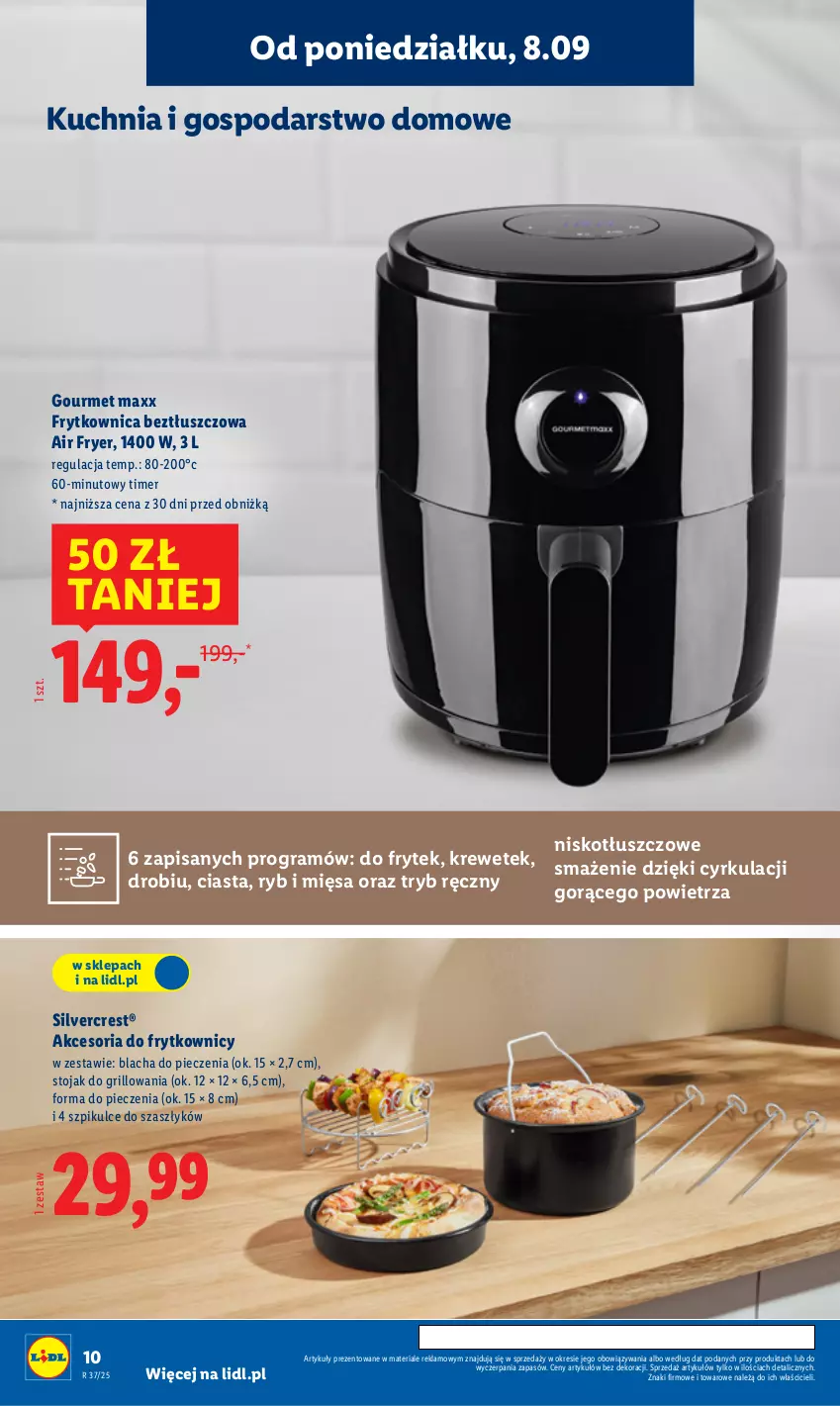 Gazetka promocyjna Lidl - GAZETKA - ważna 08.09 do 13.09.2025 - strona 12 - produkty: Blacha do pieczenia, Forma do pieczenia, Gra, Grill, Kuchnia, Piec, Silvercrest, Stojak