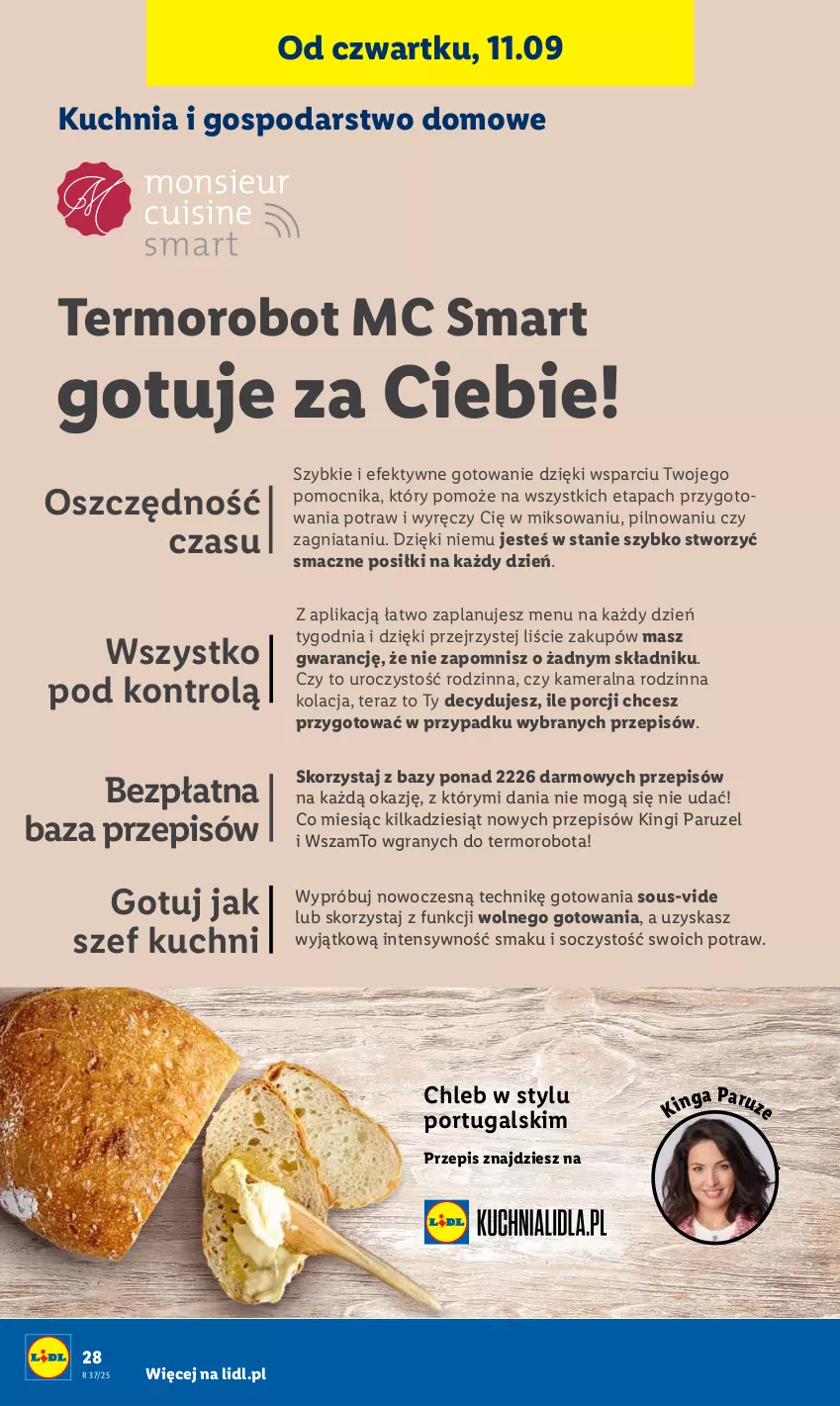 Gazetka promocyjna Lidl - GAZETKA - ważna 08.09 do 13.09.2025 - strona 30 - produkty: Chleb, Gra, Kamera, Kuchnia, Por, Robot, Tera