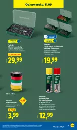 Gazetka promocyjna Lidl - GAZETKA - Gazetka - ważna od 13.09 do 13.09.2025 - strona 39 - produkty: Parkside, Gra, Regał, Wkręt, Zestaw wierteł, Olej