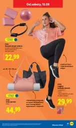 Gazetka promocyjna Lidl - GAZETKA - Gazetka - ważna od 13.09 do 13.09.2025 - strona 51 - produkty: Por, Gin, Stek, Torba, Sport, Legginsy, Poduszka, LG